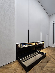 Шкаф с акцентной обувницей