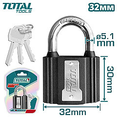 Замок навесной 32мм TOTAL TLK31321