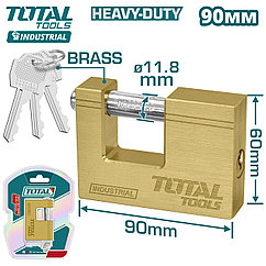 Замок навесной латунный 90мм TOTAL TLK32903