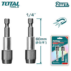 Держатель бит 60 мм TOTAL TAC462601 (2 шт)