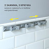Держатель для швабр Hausmann Mop Holder 41x6x4,2см, серый, фото 10