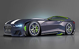 Кровать-машинка Boxter New - Черный (Romack)