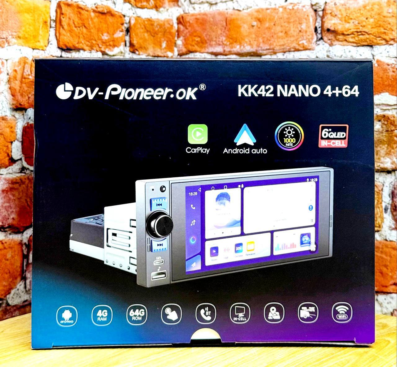 Магнитола DV-PIONEER.OK  KK42 NANO 4+64