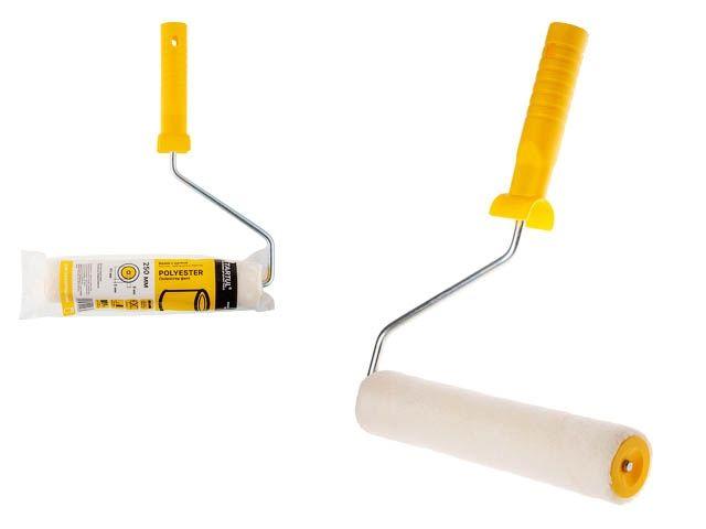 Валик "POLYESTER" 40-250мм с ручкой 8мм бежевый STARTUL PROFI