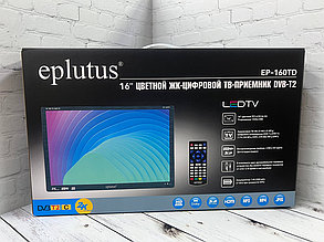 Eplutus Портативный телевизор 16" HD, черный EP-160TD