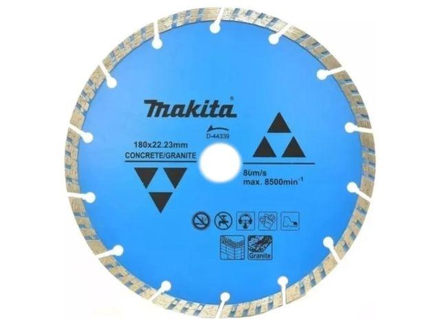 Алмазный круг 180х22,23 мм по бетону сегмент. Турбо MAKITA