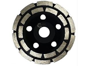 Алмазная чашка d 125мм сегментная двухрядная TRIO DIAMOND