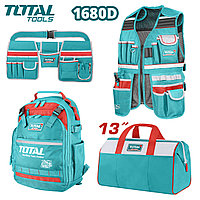 Набор из жилета и сумок для хранения инструментов TOTAL TOS230908 (4 предмета)