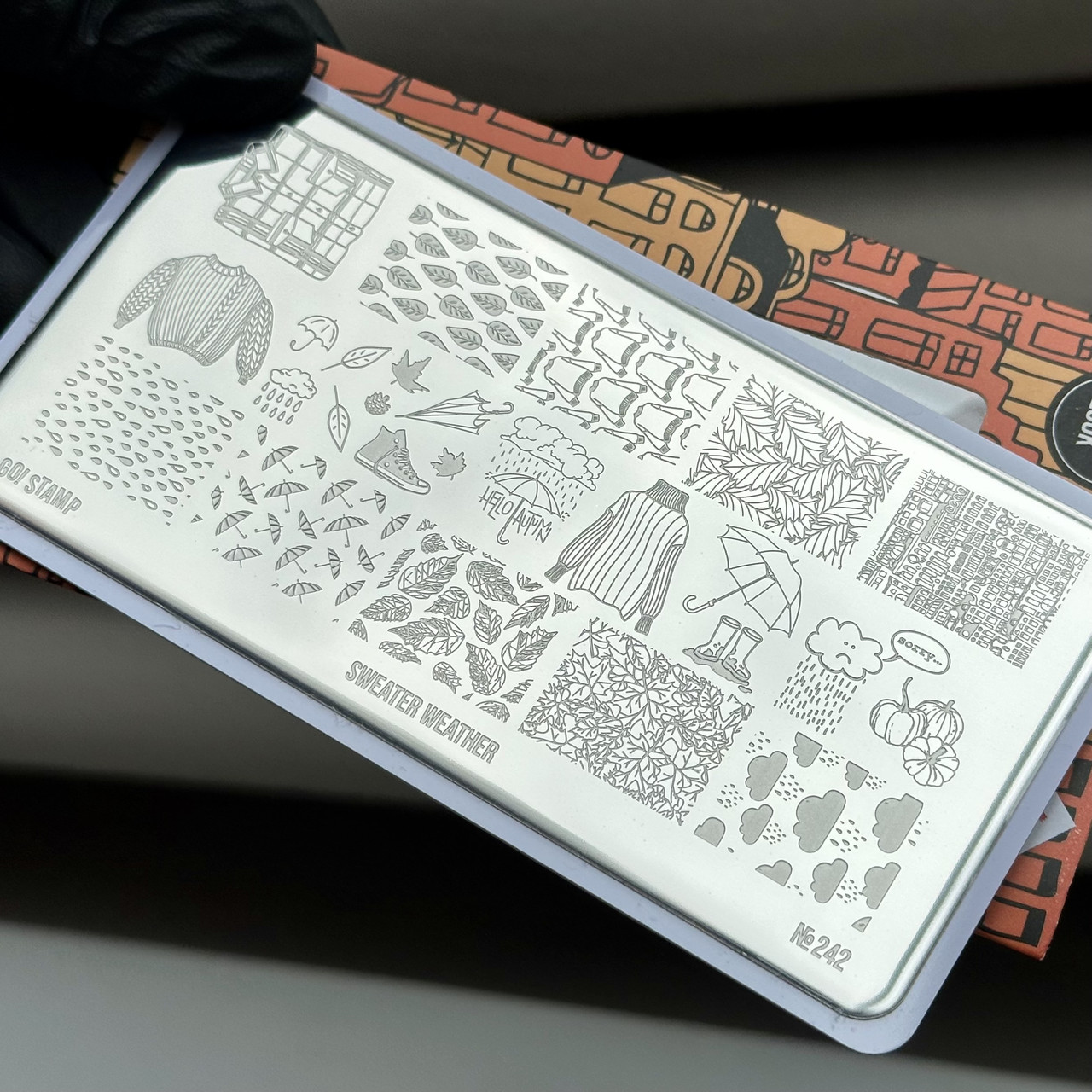 Пластина для стемпинга Go! Stamp 242 Sweater Weather