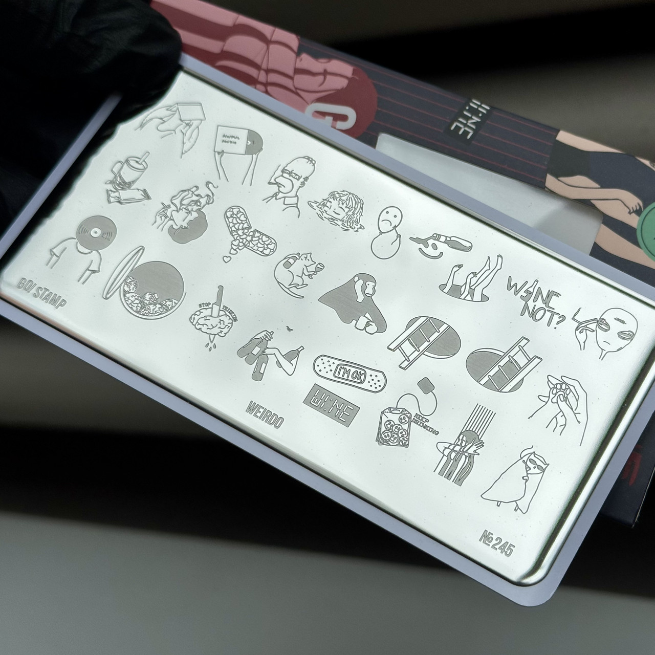 Пластина для стемпинга Go! Stamp 245 Weirdo