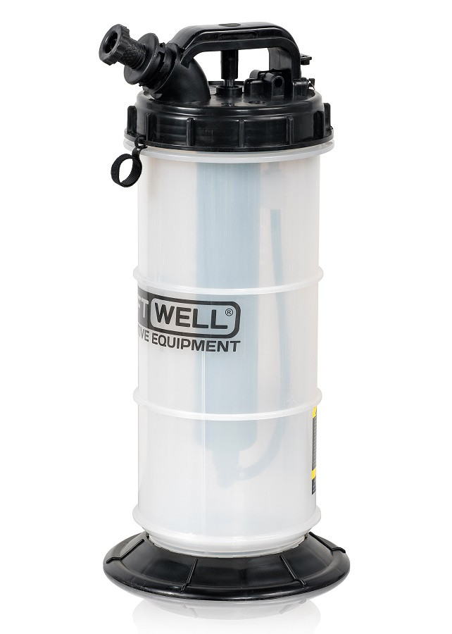 KraftWell KRW1806.M Емкость для откачки масла с ручным приводом, 6 л