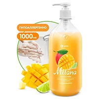 Жидкое крем-мыло "Milana" манго и лайм (флакон 1000 мл), GRASS