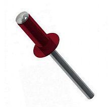 Заклепки 4.0х10, алюминий/сталь, оцинкованный RAL5005 (красное вино) (упак/1000шт) - M10446