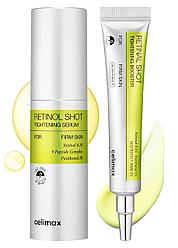 Подтягивающий набор  с ретинолом, ретиналем и микроиглами  Celimax  Celimax The Vita-A Retinal Shot