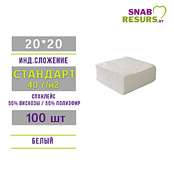 Салфетка 20*20 Стандарт, 40г/м2, 100шт в инд. слож.