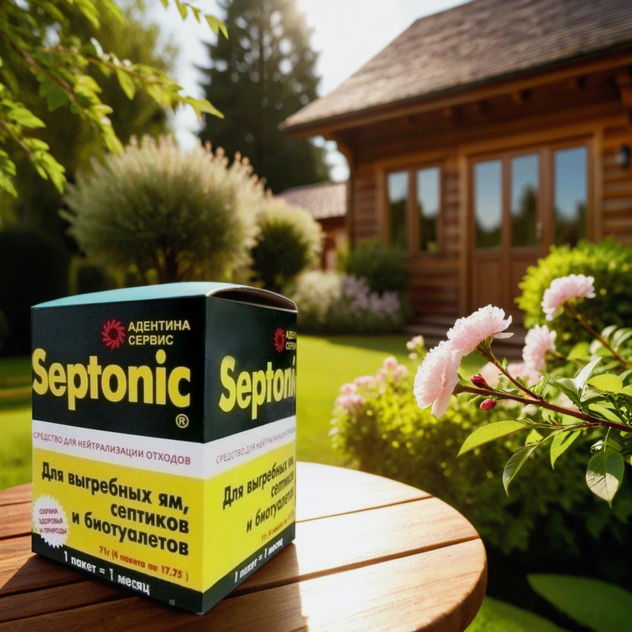 Средство для септика, выгребной ямы, дачного туалета. Септоник/Septonic Упаковка на 4 месяца