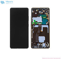 Дисплей Samsung S21 Ultra 5G Черный в раме (Сервисный оригинал) LCD SM-G998B