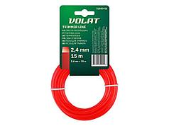 Леска для триммера 2,4 мм. 15 м. квадратное сечение ВОЛАТ 51020-02