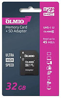 Карта памяти Olmio microSDHC 32GB UHS-I U1 с адаптером