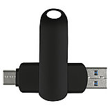 Флеш накопитель USB 3.0 + TYPE C Cupertino, металл, серебристый матовый, 32 GB, фото 5