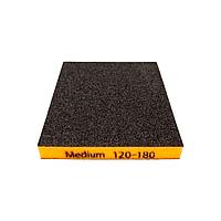 Губка двухсторонняя 120х98х13 мм Medium (P120-180)