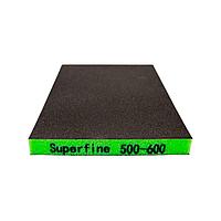 Губка двухсторонняя 120х98х13 мм Superfine (P500-600)