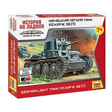 Немецкий легкий танк PZ.KPFW.38 (T) 1:100 (арт. 6130) Сборная модель