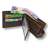 Кошелёк портмоне мужской коричневый L570-208 brown, фото 6