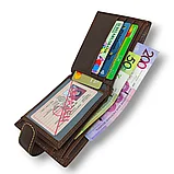 Кошелёк портмоне мужской коричневый L570-208 brown, фото 7