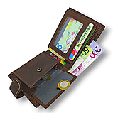 Кошелёк портмоне мужской коричневый L570-208 brown, фото 8