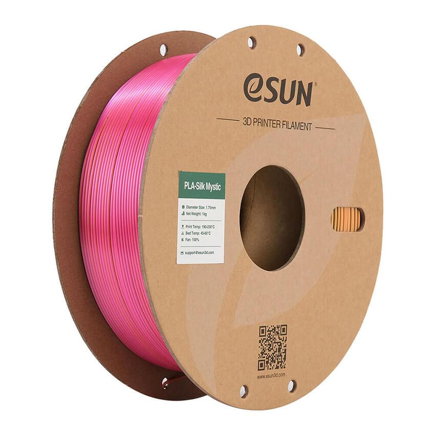 Катушка пластика ESUN ePLA-SilkMystic золотой-красный-зеленый 1.75 мм 1 кг, (PLA-SKMC175S-JRG1P1)