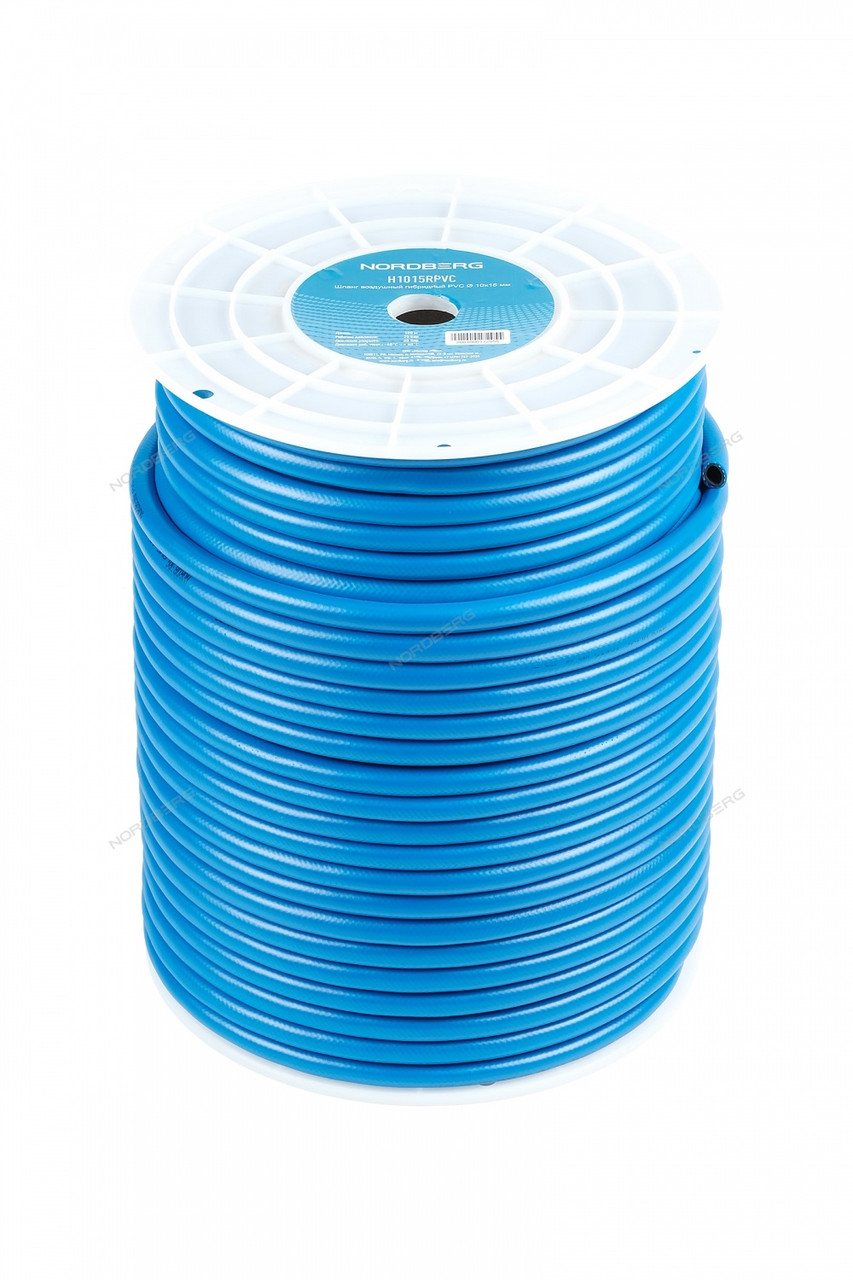 Шланг воздушный гибридный PVC Ø10х15мм, катушка 100 м NORDBERG H1015RPVC