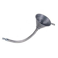 Воронка с гибким сливом металлическая МАСТАК 135-00006