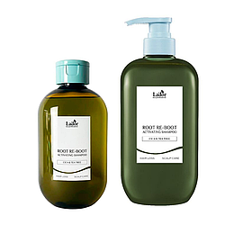 300/800мл. Шампунь против выпадения для жирной кожи головы Lador Root Re-Boot Activating Shampoo Cica Tea Tree
