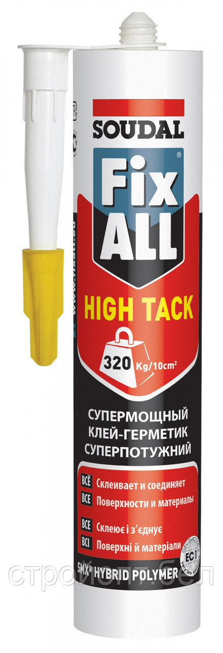 Гибридный клей-герметик SOULDAL Fix All Hight Tack, 290 мл