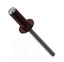 Заклепка вытяжная алюминий/сталь 4,0х10, RAL8017 (темно-коричневый) (упак/50шт) - MB40108017