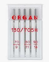Иглы ORGAN 130/705H №70-№090 универс. (5 шт)