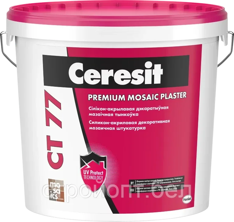 Декоративная мозаичная штукатурка Ceresit CT 77, 25 кг