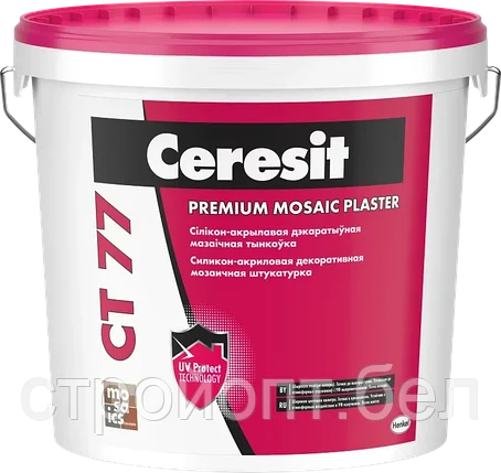 Декоративная мозаичная штукатурка Ceresit CT 77, 25 кг, фото 2