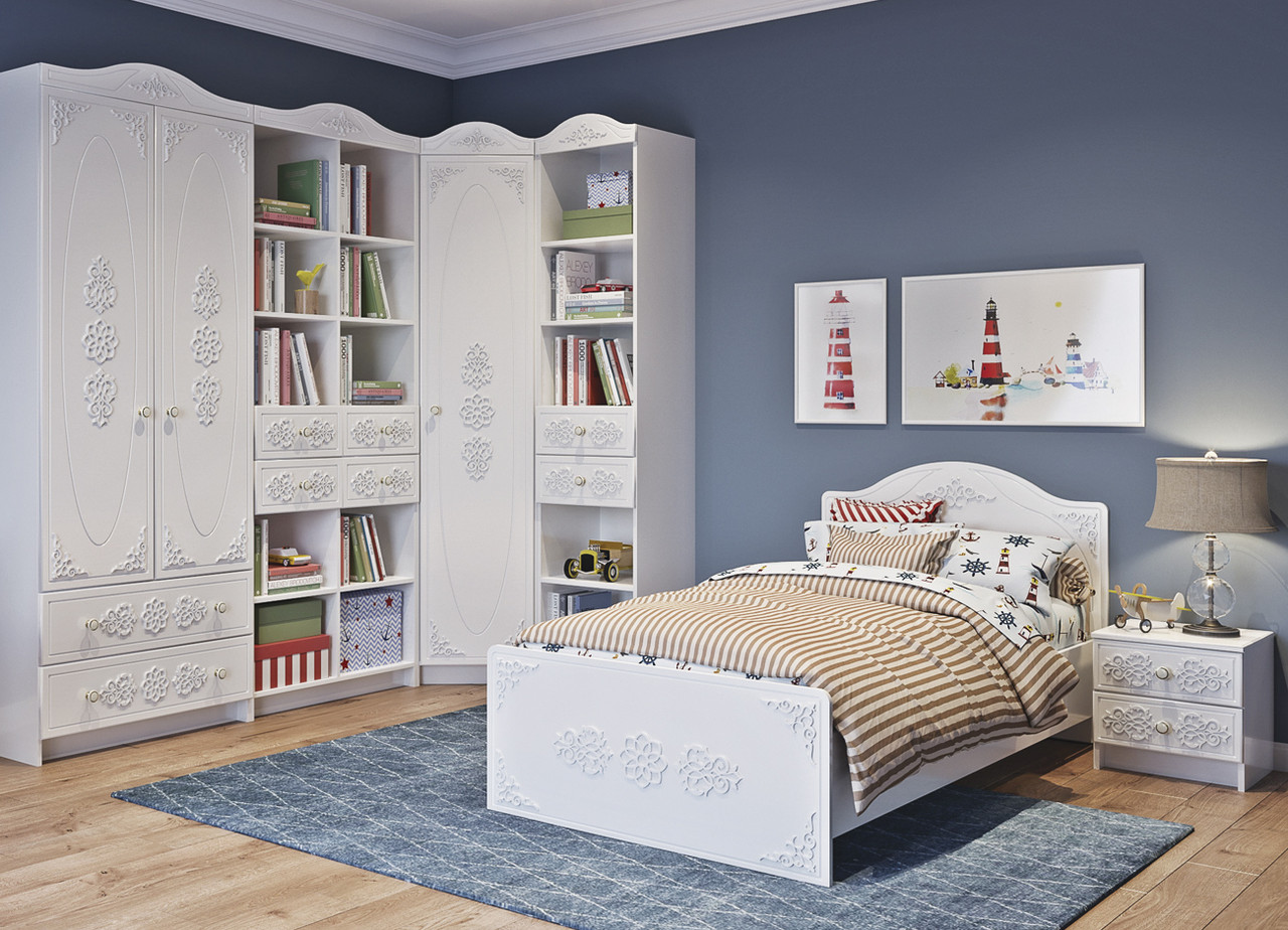 Детская Ki-Ki - Комплект 12 - Белый (ДСВ Мебель)