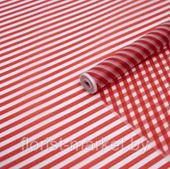 Пленка прозрачная "Диагональ", 70 см, 200 гр, красный