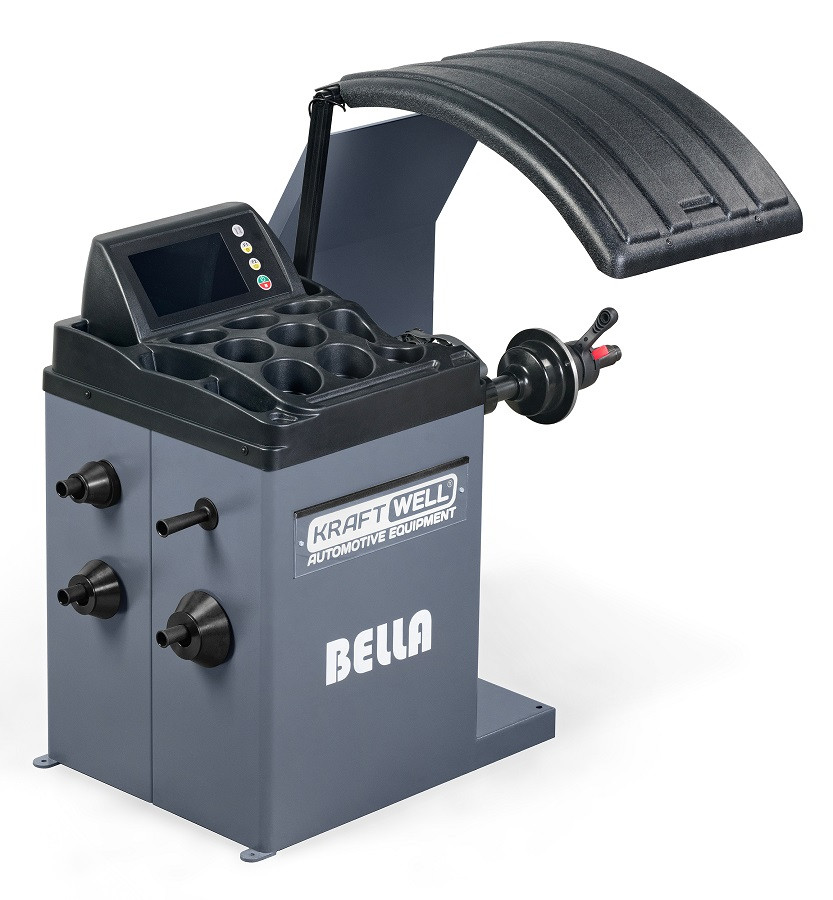 KraftWell BELLA KRW245E Балансировочный станок автомат TOUCH SCREEN 7", лазер, фото 1