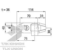 Замок штанговый внутренний (комплект) PWP Boxer II, для штанги 18 мм, оцинкованная сталь, Suer 105102698, фото 2