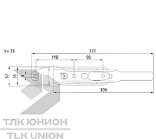 Замок штанговый внутренний (комплект) PWP Boxer II, для штанги 18 мм, оцинкованная сталь, Suer 105102698, фото 3