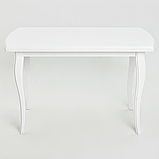 Стол не раскладной "Эдмон" ДхШхВ (мм):1400х800х750 Белый Белдревизделие, фото 3