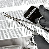 Ножницы SAFE TIP с крючком для кутикулы с ручной заточкой