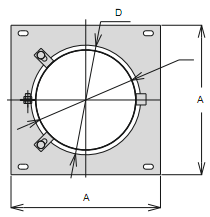 KO-O Площадка монтажная с отверстием