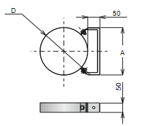 ON Кронштейн с хомутом