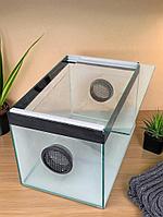 Террариум Тропик для пауков, черепах, улиток на 12 литров (проточная вентиляция) Черный