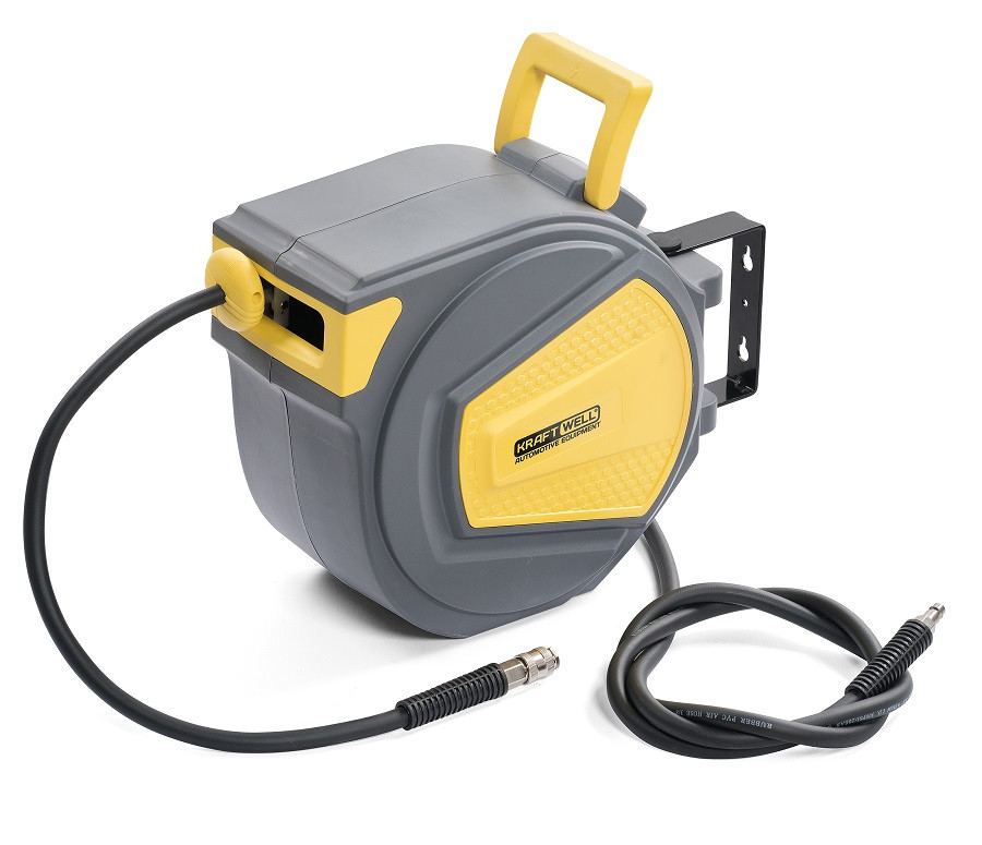 KraftWell KRW1731.C4 Катушка со шлангом 15 м.,9.5х14.5 мм., 20 бар, фото 1